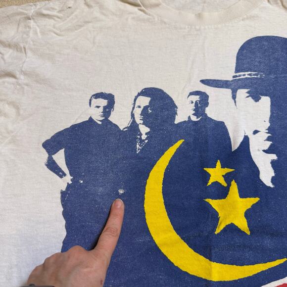 Vintage 1989 U2 Love Comes to Town Tour T Shirt B.B. King Australia Rattle Hum L - Picture 3 of 9